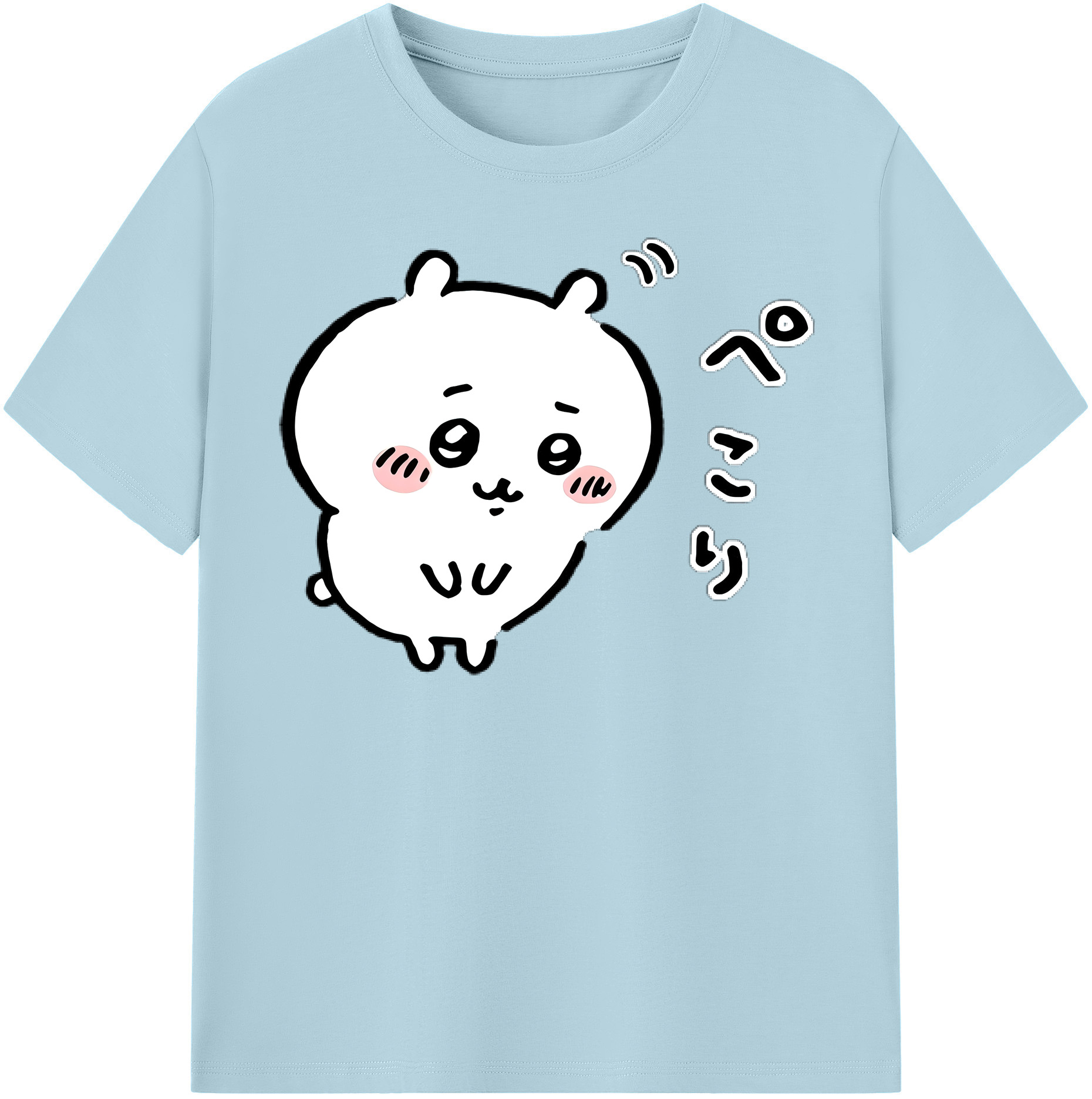（画像用） ちいかわ ちいかわ Chii-kawa chiikawa 綿100％半袖Tシャツ（フロントプリント）